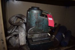 *Contents of Shelf to Include Webley Tow Jack, Various Bottle Jacks, and High Pressure Cylinders