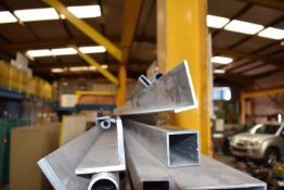 *Contents of Shelf to Include Pipe, Aluminium Angle and Flat Bar, 100x40mm Box Section, etc.