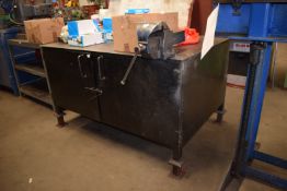 *Workbench 150x100cm with Upstand to Rear (contents and vice not included)