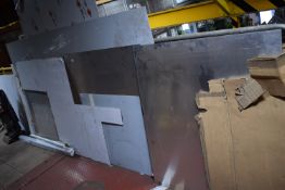 *Various Sheets of Aluminium, Clear Perspex, and White Laminate