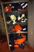*Contents of Steel Cabinet to Include Various Hi-Vis Overalls