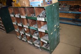 *Set of Twenty Pigeonholes and Contents to Include Bolts, Nuts, Fixings, etc.