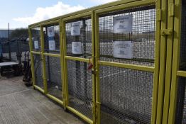 *Two Door Gas Bottle Storage Cage 400cm Long