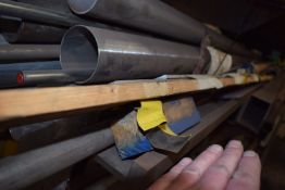 *Contents of Shelf to Include Assorted Stainless Steel Tube and Solid Bar, etc.