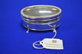 Hallmarked Sterling Silver Trinket Box 49g net