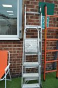 Two Folding Aluminium Step Ladders
