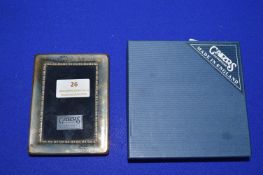 Small Hallmarked Sterling Silver Photo Frame 2.5