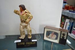 Musical Elvis Presley Figure plus Elvis Television