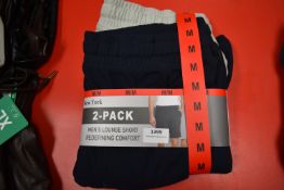 *Jachs Men’s Lounge Shorts 2pk Size: M