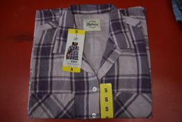 *Jachs Girlfriend Purple Plaid Short Sleeve Top Size: S
