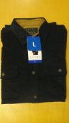 *Jachs Navy Long Sleeve Cord Shirt Size: L