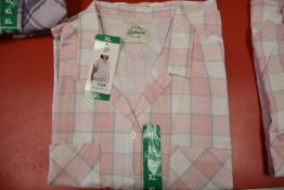*Jachs Girlfriend Blush Plaid Short Sleeve Top Size: XL
