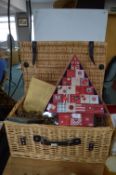 Large Picnic Hamper and Contents