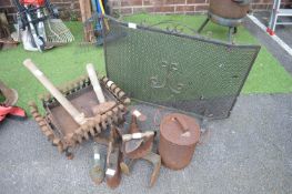 Fire Grate, Shoe Lasts, Fire Screen, etc.