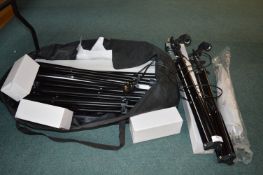 Photography Lighting Kit Including Backdrop, Lamps