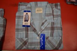 *Jachs Girlfriend Teal Plaid Short Sleeve Top Size: L