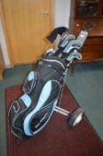Golf Trolley with Clubs