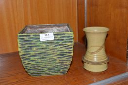 Studio Pottery Planter and Vase
