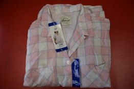 *Jachs Girlfriend Blush Plaid Short Sleeve Top Size: L