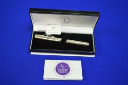 Hallmarked Sterling Silver Fountain Pen for the Qu