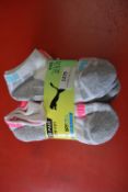 Puma Kid’s Lowcut Drycell Socks 10pr Size: 12-1.5