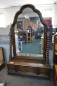 1930's Oak Dressing Table Mirror