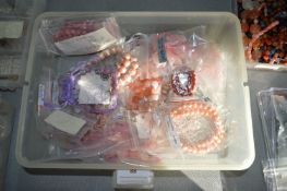 Pink Semiprecious Gemstone Beads