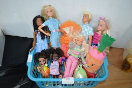 Assorted Dolls Including Barbie etc.