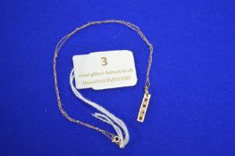 9ct Gold Pendant & Chain 1.2g