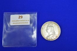 Victorian Silver Crown 1889