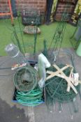 Garden Wire Planters, Stands, and Plant Supports,