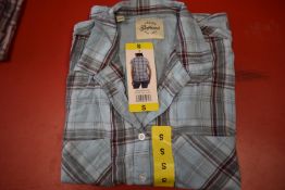 *Jachs Girlfriend Teal Plaid Short Sleeve Top Size: S