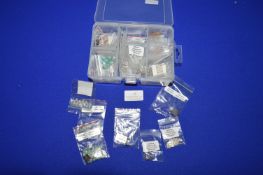 Organiser Box Containing Silver Earring Findings e