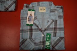 *Jachs Girlfriend Teal Plaid Short Sleeve Top Size: XL