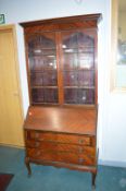Glazed Bureau Bookcase