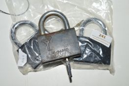 Three Multilock Hardened Padlocks