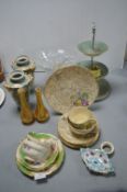 Vintage Pottery Including Noritake Vases etc.