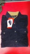 *Jachs Navy Long Sleeve Cord Shirt Size: M