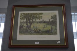 Cast Iron Hawkins Barbados Cricket Print