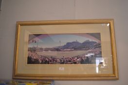 Signed Cricket Photograph by Giles Ridley
