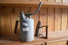 Vintage Brass Blow Torch and Flat Iron