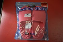 32 Degrees Cool Youth’s Pink Cushion Slides Size: M 12-13