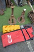 Pair of Car Jacks plus Wheel Chocks