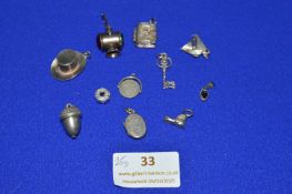 Assorted Silver Charms 25g gross