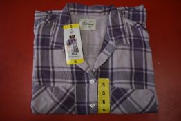 *Jachs Girlfriend Purple Plaid Short Sleeve Top Size: S