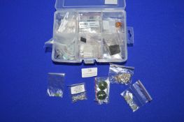 Organiser Box Containing Assorted Silver Findings,