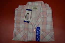 *Jachs Girlfriend Blush Plaid Short Sleeve Top Size: L