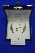 Pair of Sterling Silver Seahorse Earrings, plus Pa