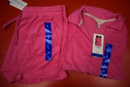*Weatherproof Vintage Pink Top & Shorts Size: L