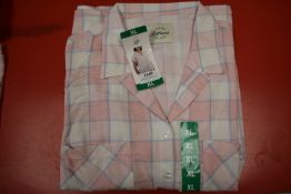 *Jachs Girlfriend Blush Plaid Short Sleeve Top Size: XL